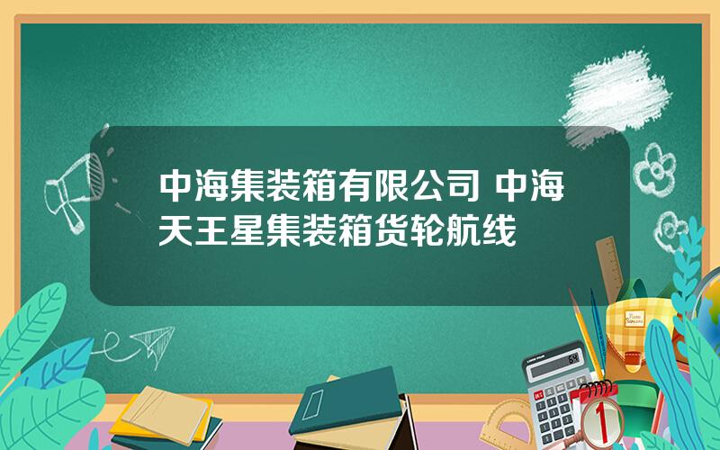 中海集装箱有限公司 中海天王星集装箱货轮航线